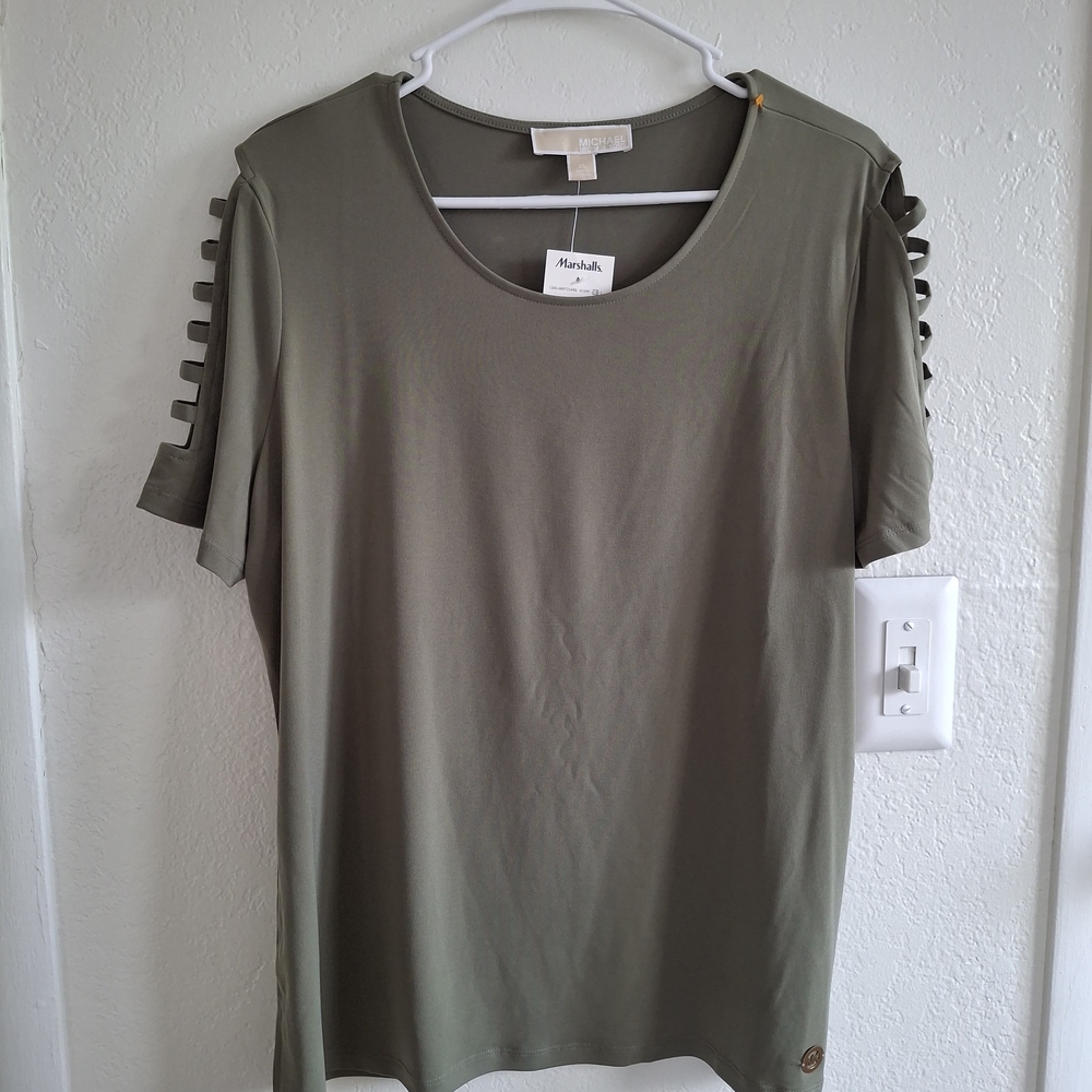 Michael Kors Olive Short Sleeve Women's Tee